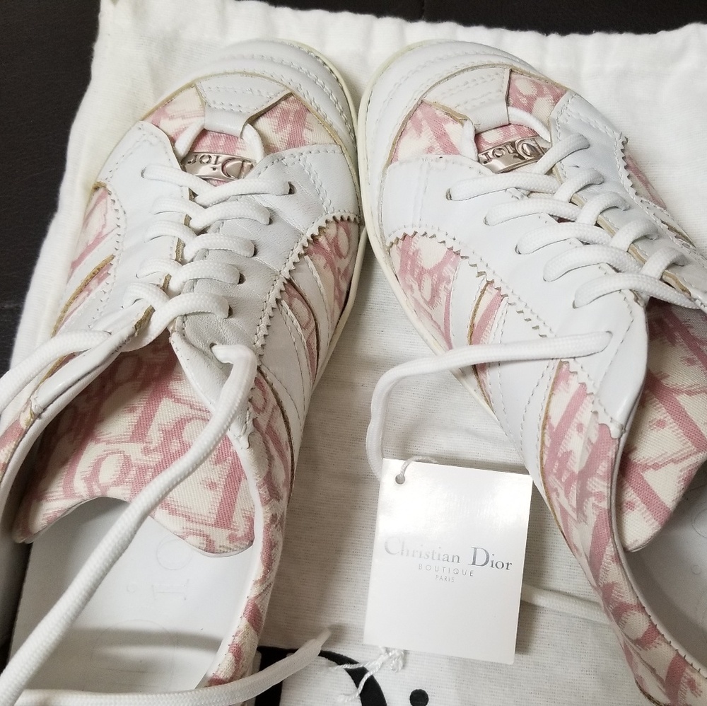 Christian dior pink canvas Authentic